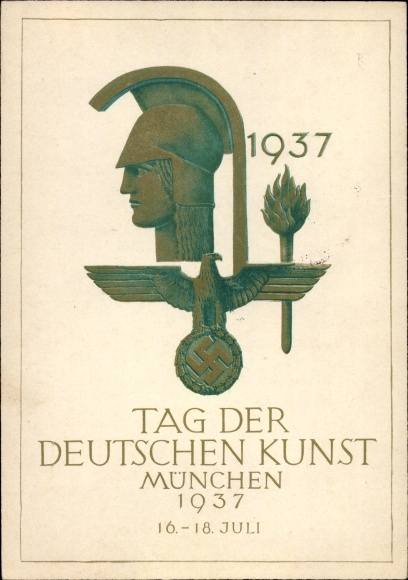 Artist PC Munich Bavaria, Day of German Art July 16th - 18th 1937