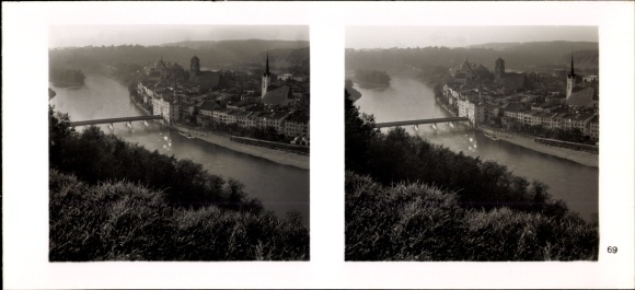 Stereo room image photo &quot;Traditionsgau Munich Oberbayern&quot; No. 69 Wasserburg am Inn