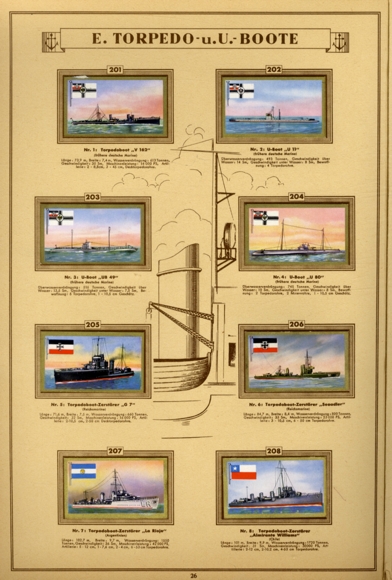 Our navy ship pictures collection picture album of the Jasmatzi cigarette factory Dresden 1933