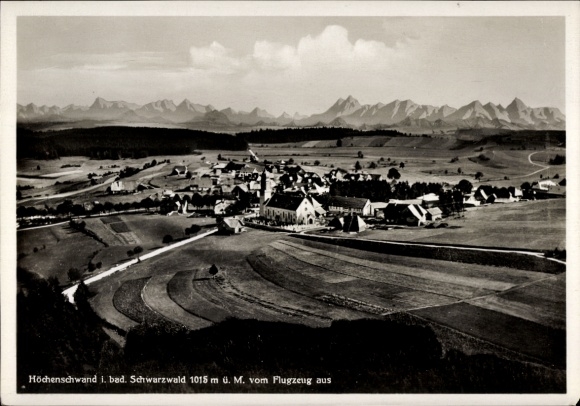 Ak Höchenschwand im Schwarzwald, Fliegeraufnahme