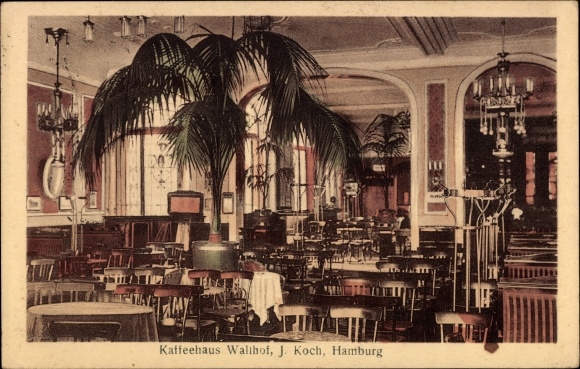 PC Hamburg Nord Hohenfelde, Wallhof coffee house, interior view
