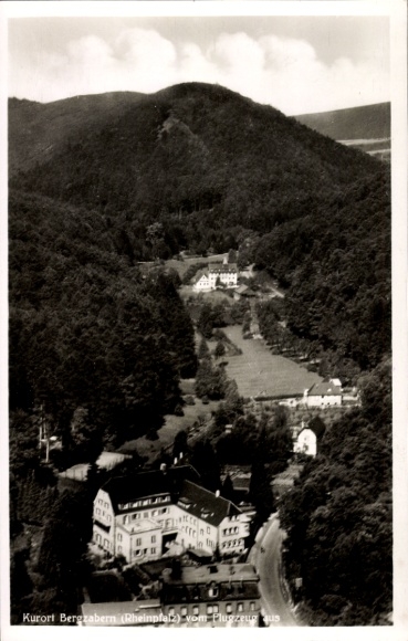 Postcard Bad Bergzabern Rheinpfalz, aerial photograph of the town and its surroundings