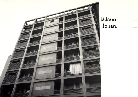 foto Milano Milan Lombardia, gevel van een gebouw, balkons