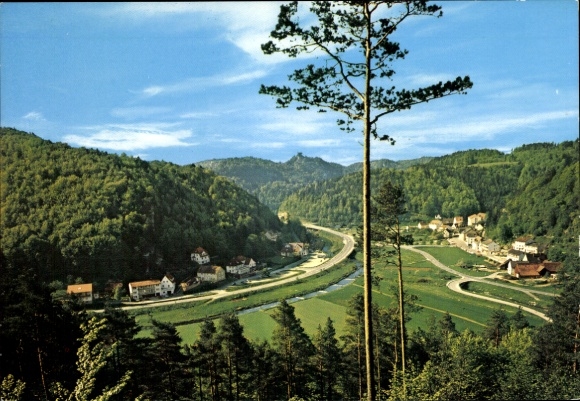 Postcard Behringersmühle Gößweinstein in Upper Franconia, Panorama