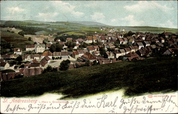 KP Sankt Andreasberg Braunlage w Górnym Harzu, widok z Glockenberg