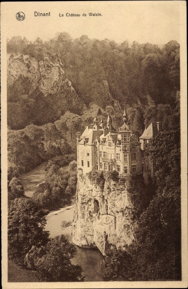 Postcard Walzin Dinant Wallonia Namur, Chateau de Walzin