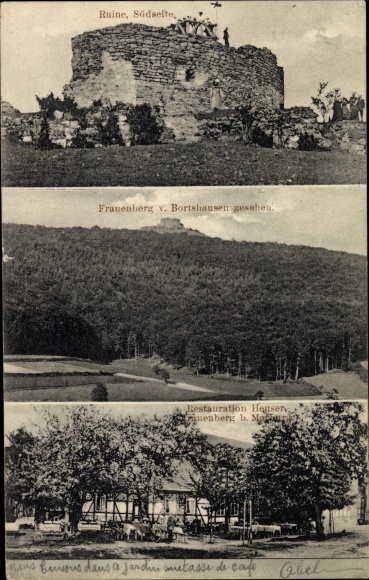 PC Beltershausen Frauenberg Ebsdorfergrund Hessen, Frauenberg Castle, ruins, restoration Heuser