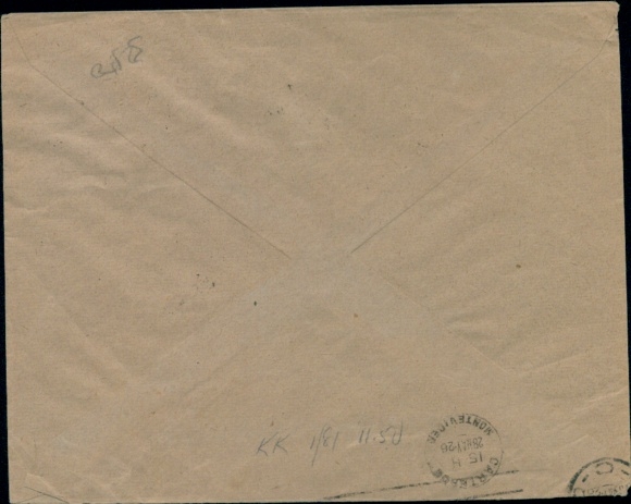 Letter Airmail Deutsche Lufthansa, Transatlantic, Junkers Mission Experimental Service 1926