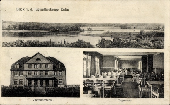 Ak Eutin in Ostholstein, Blick von der Jugendherberge, Jugendherberge, Tagesraum
