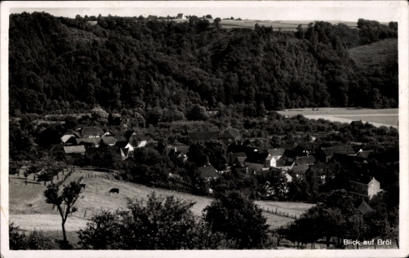 Postcard Bröl Hennef an der Sieg, general view