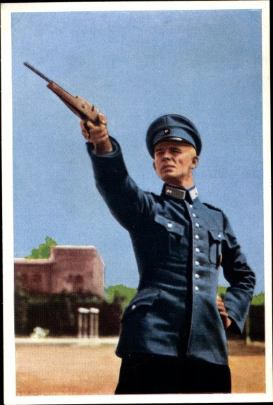 Sammelbild Olympia 1936, Oberwachtmeister Conrad Miersch, Fünfkampf, Mühlen Franck Kaffeezusatz