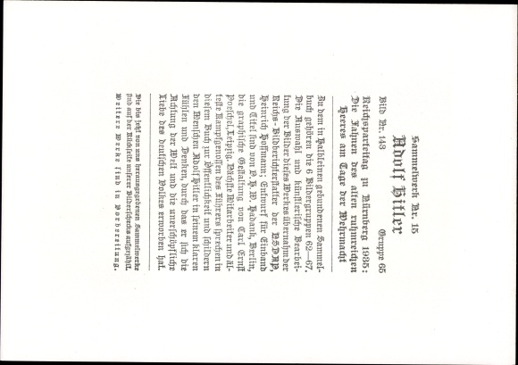 Collective picture Adolf Hitler, Nuremberg Nazi Party Rally 1935, Wehrmacht flags, collective work no. 15 picture 143