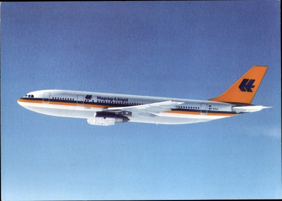 Postcard passenger aircraft of Hapag Lloyd, Airbus A 300 B 4