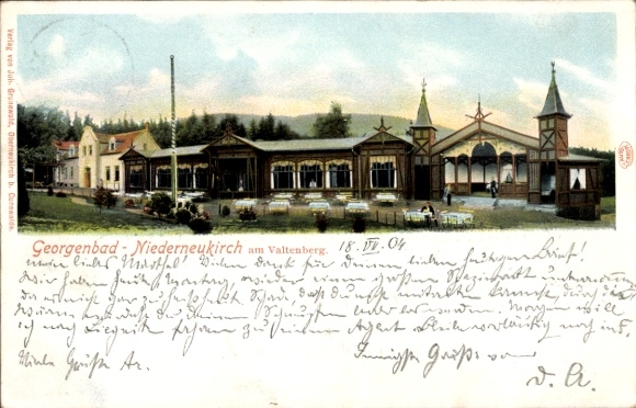 Ak Niederneukirch Neukirch in der Lausitz, Georgenbad, Valtenberg