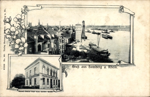 passe-partout KP Homberg Duisburg am Rhein, Hotel Bellevue by Andr. Roth, widok częściowy