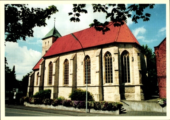 Ak Everswinkel in Westfalen, Katholische Pfarrkirche St. Agatha, rotes Dach, große Fenster