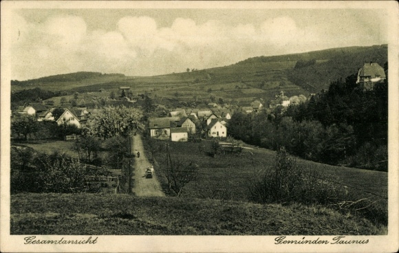 Ak Gemünden Weilrod im Taunus, algemeen beeld, Gasthaus zur Linde