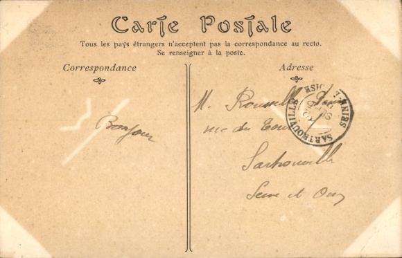 Postcard Beauvais Oise, cathedral, large portal