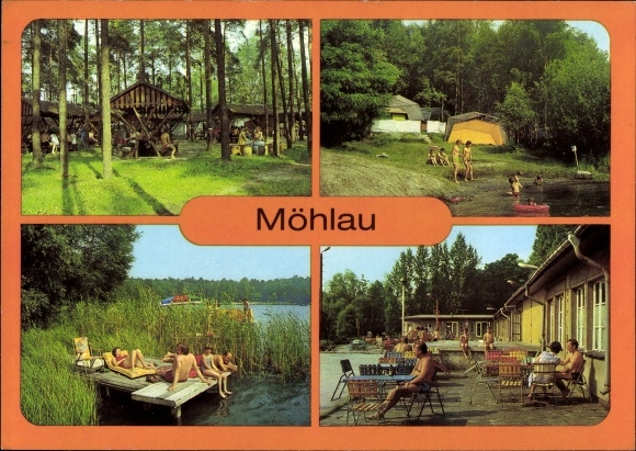 Ak Möhlau Gräfenhainichen in de wijk Wittenberg, restaurant Waldschenke, camping