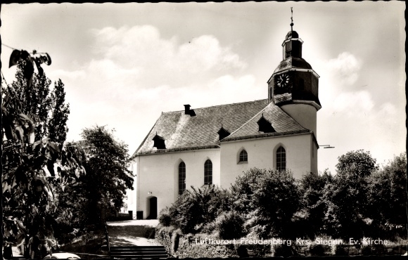 Ansichtkaart Freudenberg in het Siegerland, Evangelische Kerk