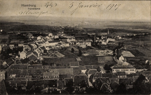 Postcard Homburg in the Palatinate Saarland, Panorama