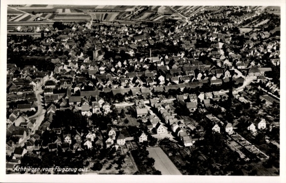 Postcard Arheilgen Darmstadt in Hesse, aerial photograph