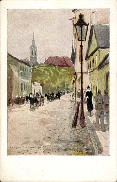 Artysta KP Tartu Dorpat Estonia, ulica Promenada