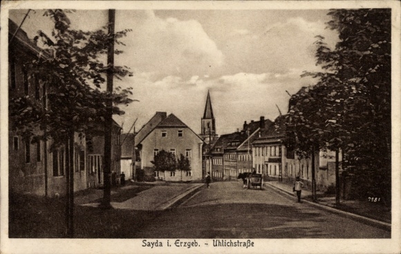 Ak Sayda im Erzgebirge, Uhlichstraße
