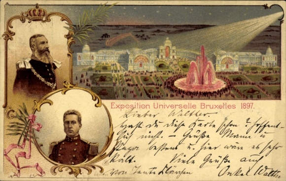 lito Bruksela, Wystawa Światowa 1897, Leopold II, Albert I