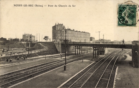 CPA Noisy-le-Sec Seine Saint Denis, Pont du Chemin de fer