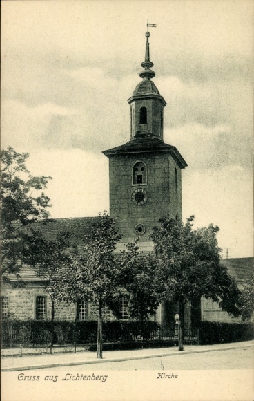 Ak Berlin Lichtenberg, Kirche