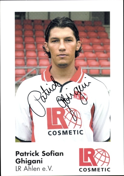 Autogrammkarte Fußballer Patrick Sofian Ghigani, Rot Weiss Ahlen, Autogramm