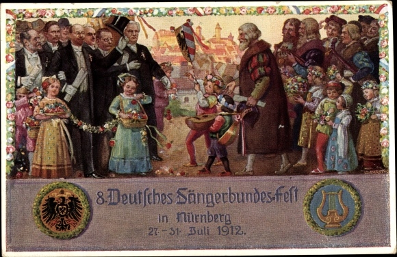 Artist PC Durst, Nuremberg, 8th National Singers&#39; Festival 1912