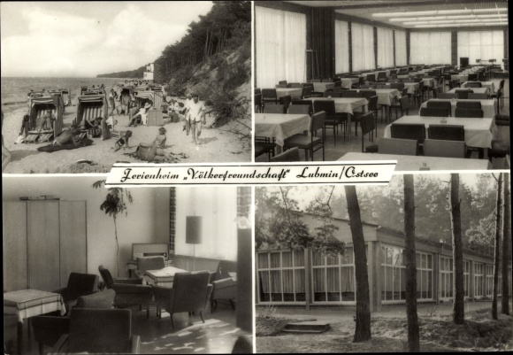 Ak Ostseebad Lubmin in Pommern, Betriebsferienheim Völkerfreundschaft des VEB Elektromat Dresden