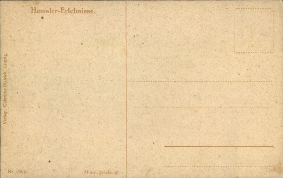 Kunstenaar Ak Thiele, Arthur, Hamsterervaringen, Een kritiek moment, Eieren, Serie 176/2
