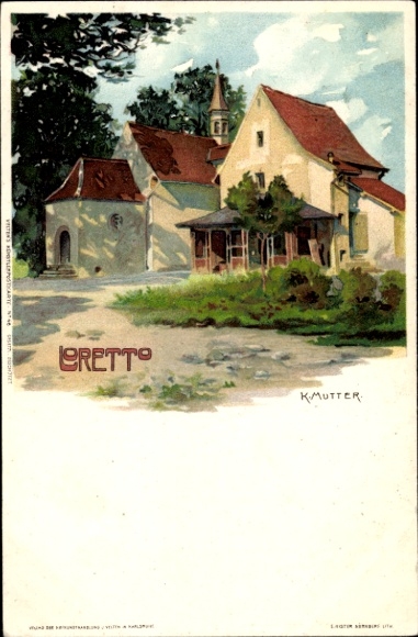 Künstler Litho Mutter, K., Freiburg im Breisgau, Loretto