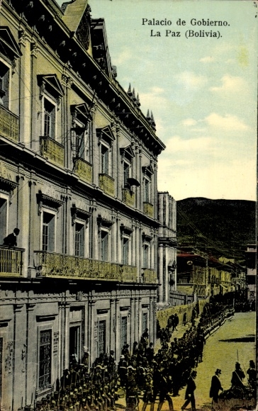 Ansichtkaart La Paz Bolivia, Palacio de Gobierno
