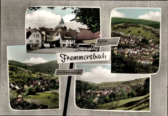 Ak Frammersbach im Spessart Unterfranken, Gesamtansicht