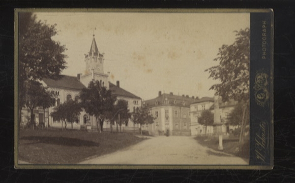 CdV Johanngeorgenstadt in the Ore Mountains Saxony, Market and Church