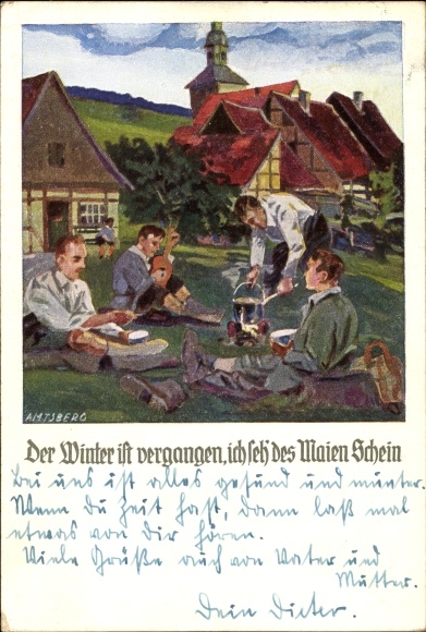 Artist PC Amtsberg, Hilchenbach in Westphalia, The winter has passed, I see May&#39;s glow