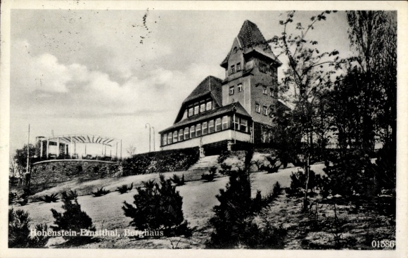 Ak Hohenstein Ernstthal in Sachsen, Berggasthaus zur Bismarckhöhe