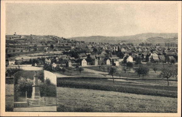 KP Thür w Nadrenii-Palatynacie, panorama miejsca, pomnik, widok ogólny