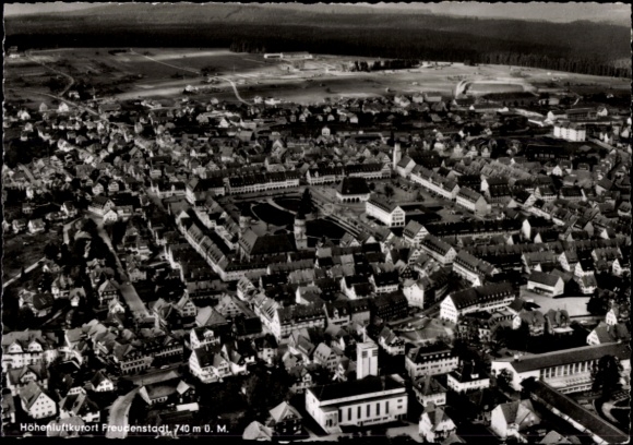 KP Freudenstadt w Schwarzwaldzie, zdjęcie lotnicze
