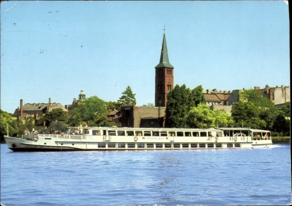 Ak Fahrgastschiff MS Friedrich Wolf, Weiße Flotte Berlin, Köpenick