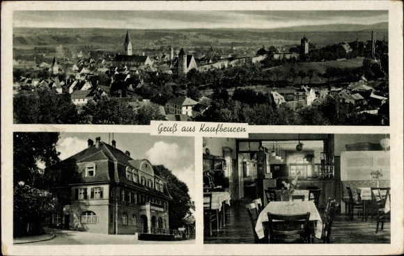 KP Kaufbeuren na Wertach w Szwabii, widok ogólny, restauracja zum Häring