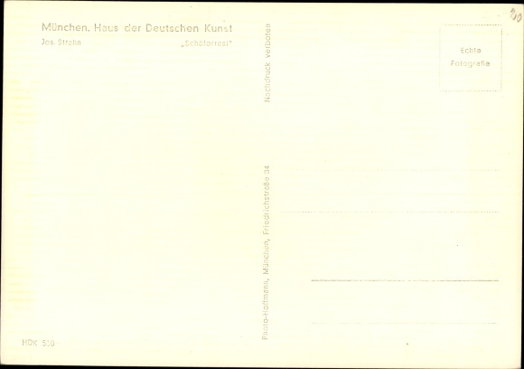 Artist PC Strahn, Jos., Schäferrast, shepherd with flock, HDK 530