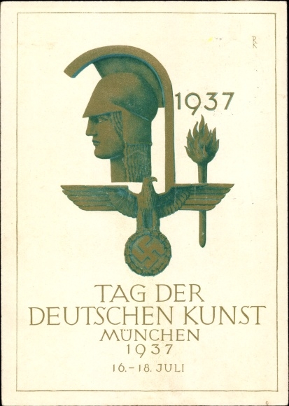 Artist PC Munich Bavaria, Day of German Art 16-18. July 1937