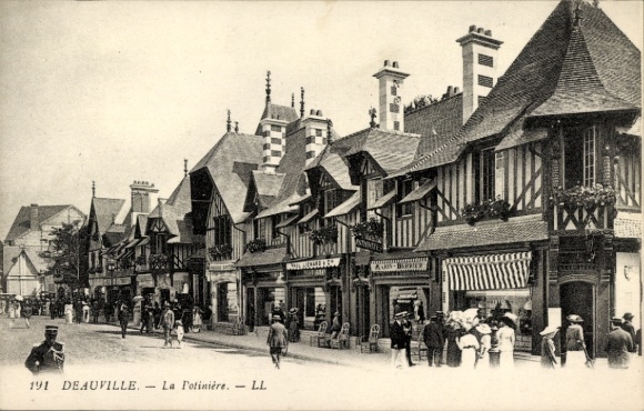 CPA Deauville sur Mer Calvados, Potinière