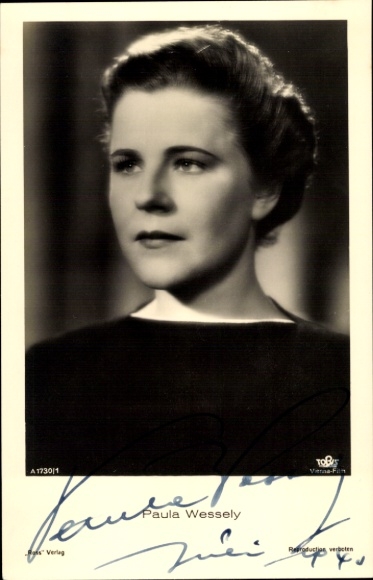 Ak Schauspielerin Paula Wessely, Portrait, Ross A 1730/1