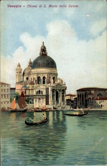 Postcard Venezia Venice Veneto, Chiesa di S. Maria della Salute